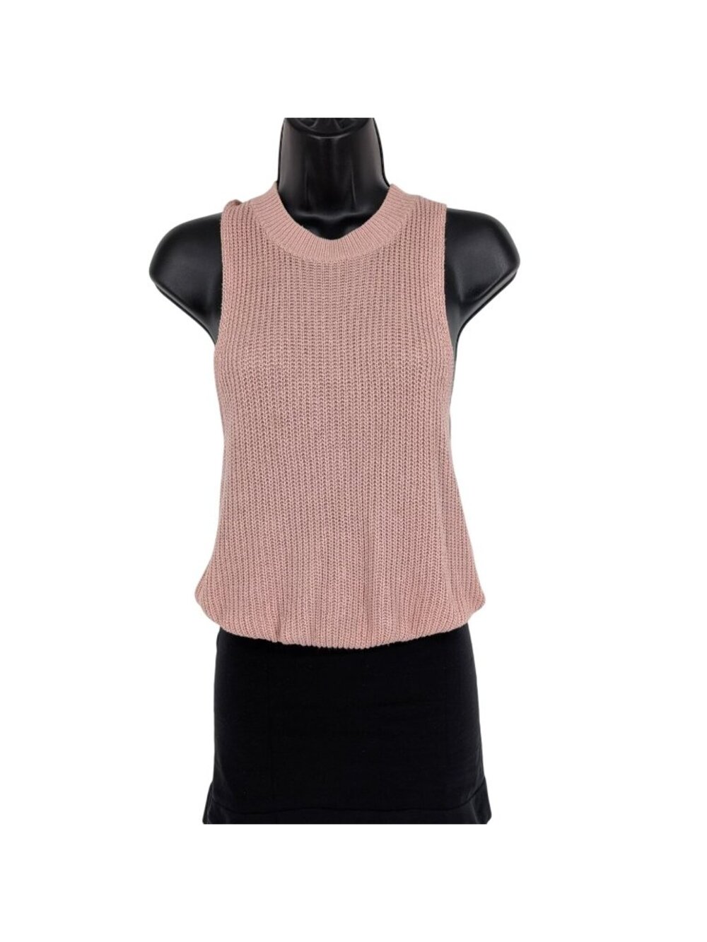 Reformation Sleeveless Knit Tank‎ Sweater Top Ribbed Minimalist Coquette XSmall
